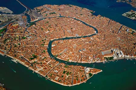 Vue générale de la ville de Venise, Italie